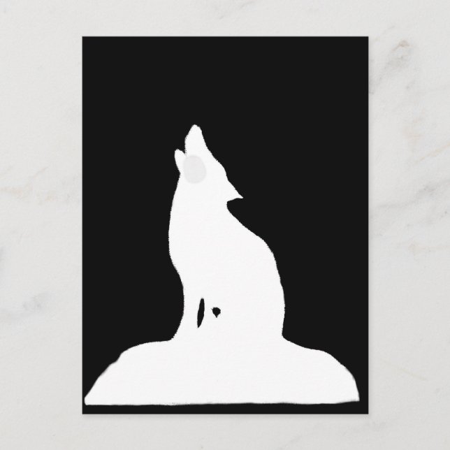 NIGHT WOLF POSTCARD (Front)
