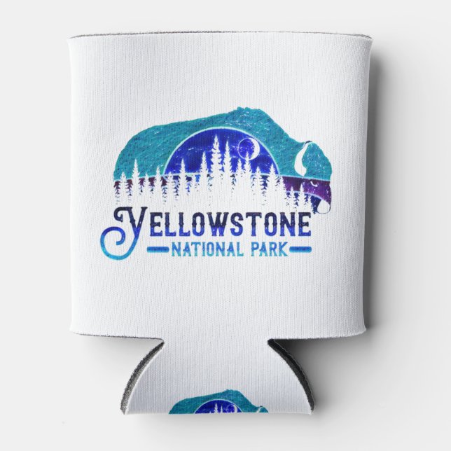Night Yellowstone Can Cooler (Front)