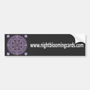 Nightblooming Cards Bumper Sticker