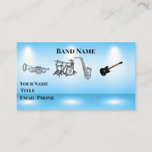 Nightclub Band Standard, 3.5" x 2.0" Business Card