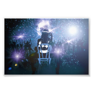Nightclub dancing photo print