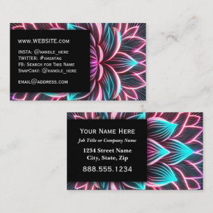 Nightclub Electric Lotus Professional Executive Business Card