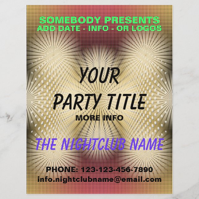 nightclub party flyer (Front)