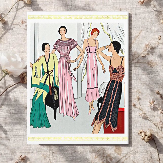 Nightdresses (1931 postcard (Creator Uploaded)