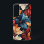 Nightfall Flora Samsung Galaxy Case<br><div class="desc">A rich black background with illuminated floral bursts.</div>
