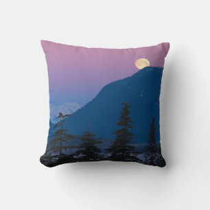Nightfall in Alaska Cushion
