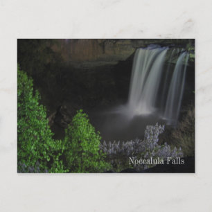 "Nightfall/Waterfall" - Noccalula Falls Postcard