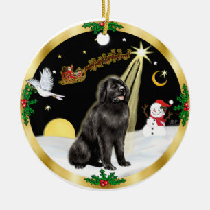 NightFlight-  Newfoundland Ceramic Tree Decoration