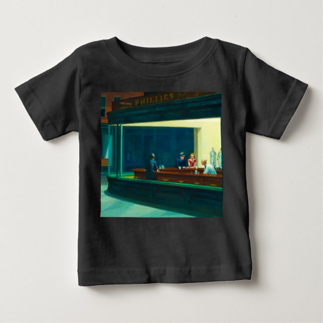 Nighthawks, 1942 by Edward Hopper Baby T-Shirt (Front)