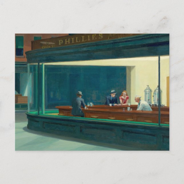 Nighthawks 1942 by Edward Hopper Postcard (Front)