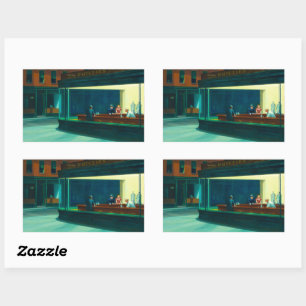 Nighthawks, 1942 by Edward Hopper Rectangular Sticker