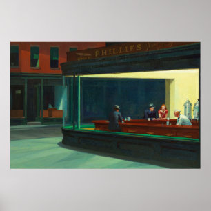 Nighthawks" by Edward Hopper Poster