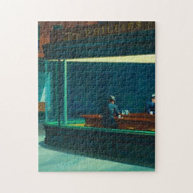 Nighthawks Edward Hopper Jigsaw Puzzle (Vertical)
