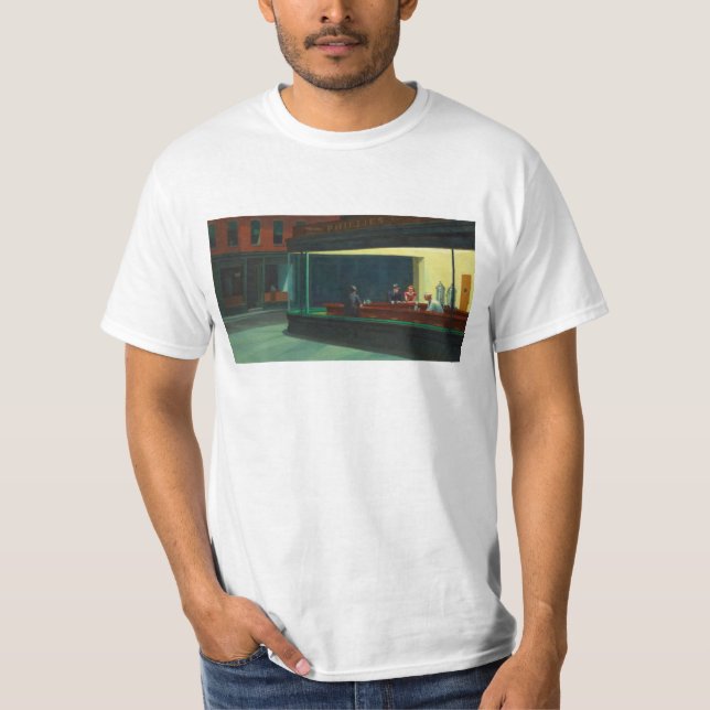 Nighthawks - Edward Hopper T-Shirt (Front)