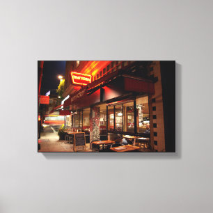 "Nighthawks" in San Francisco Canvas Print