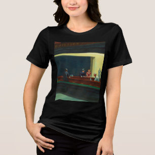 Nighthawks painting by Edward Hopper Tri-Blend Shirt