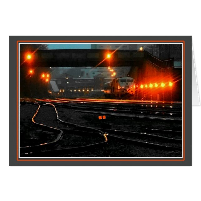 Nightime Train Yard (Front Horizontal)