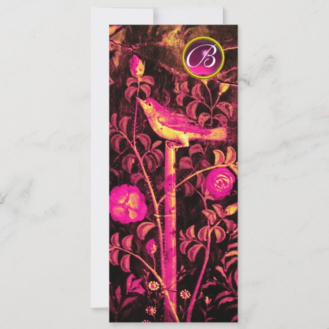 NIGHTINGALE,ROSES MONOGRAM, Pink Black Programme (Front)