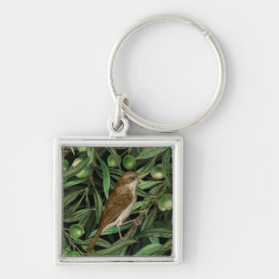 Nightingales in the olive tree 3 key ring
