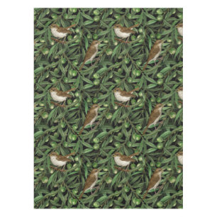 Nightingales in the olive tree 3 tablecloth