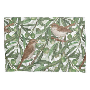 Nightingales in the olive tree pillowcase