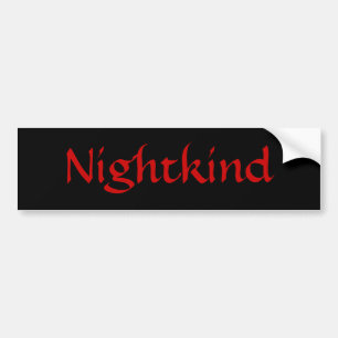 Nightkind/Red Bumper Sticker