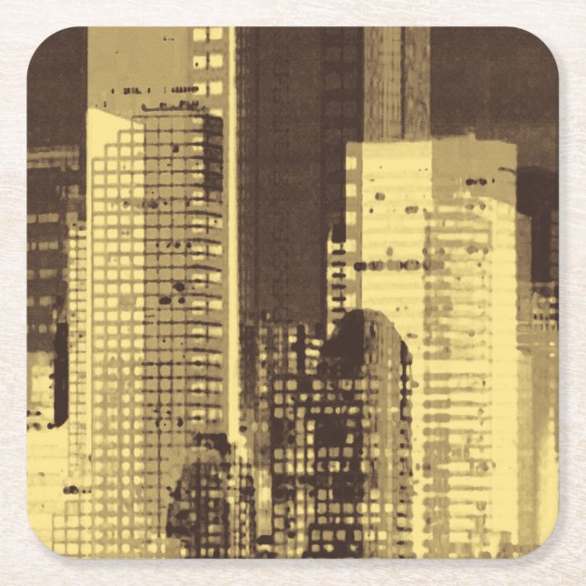 Nightline III Square Paper Coaster (Front)