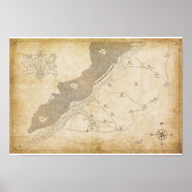 Nightlord FUGUE Map Poster (Front)