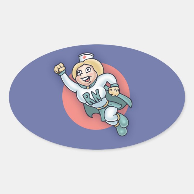 Nightly Nurse! Oval Sticker (Front)