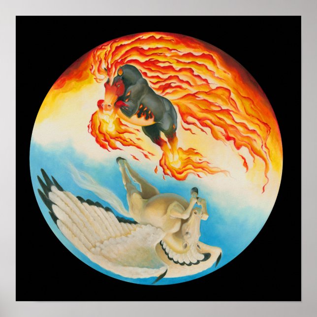 Nightmare and Mesa Pegasus Yin Yang Poster (Front)