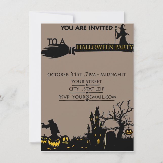 Nightmare Before Christmas Halloween Party ticket (Front)