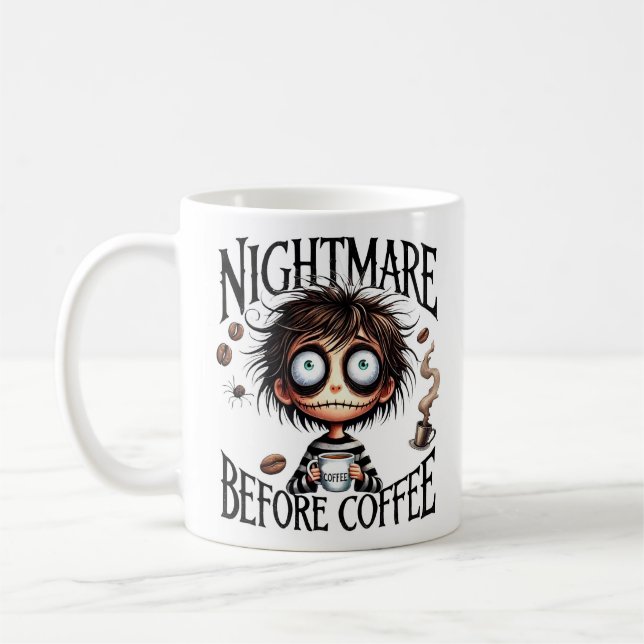 Nightmare Before Coffee Coffee Mug (Left)