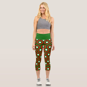 nightmare christmas hotel carpet horror  capri leggings