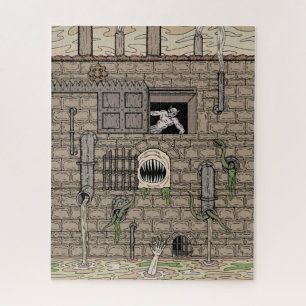 Nightmare Factory Weird Horror Art Jigsaw Puzzle