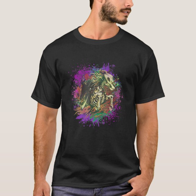 Nightmare Horse Fire Burn Treehugger Animal Pets G T-Shirt (Front)