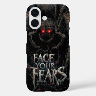Nightmare Spider – Dark Horror Illustration iPhone 16 Case