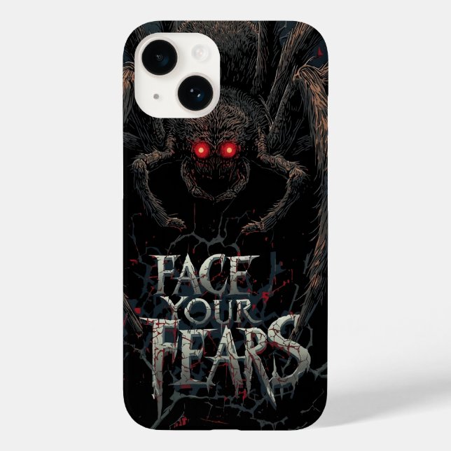 Nightmare Spider – Dark Horror Illustration Case-Mate iPhone Case (Back)