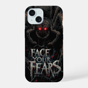 Nightmare Spider – Dark Horror Illustration iPhone 15 Case