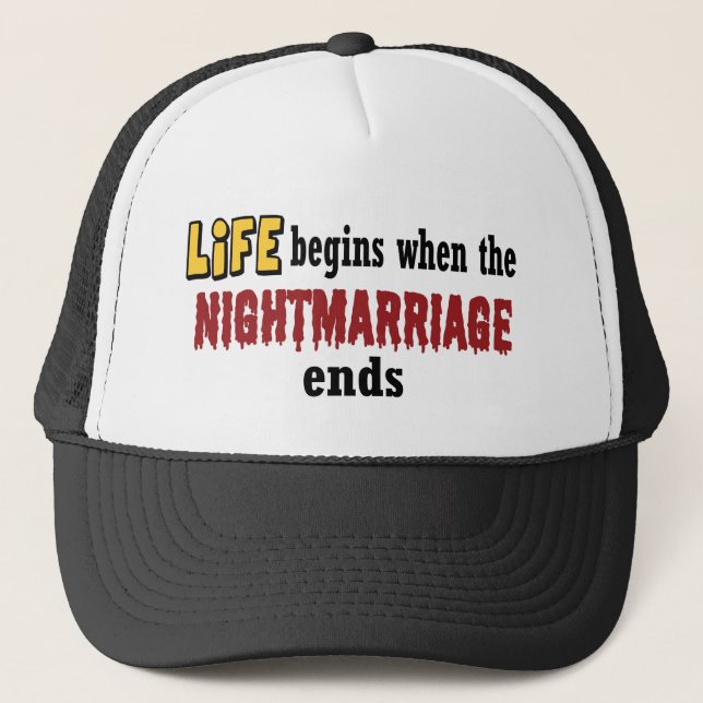 Nightmarriage Ends Trucker Hat (Front)