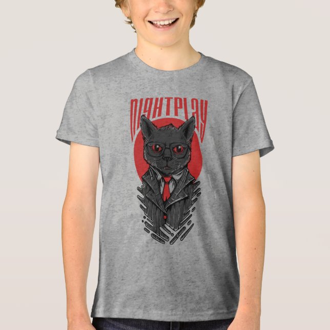  Nightplay: The Shadowed Instinct Tri-Blend Shirt (Front)