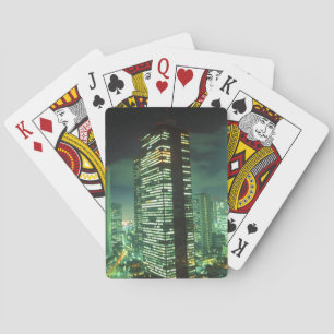 Nightscape, Shinjuku, Tokyo, Japan Playing Cards