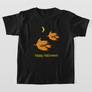 Nighttime Broom Ride - Happy Halloween! T-Shirt