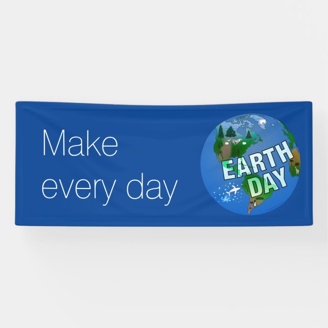 Nighttime Earth Day Banner (Horizontal)