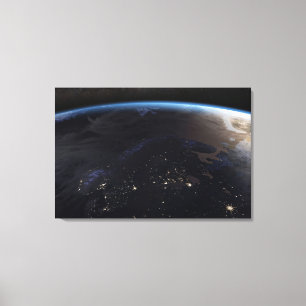 Nighttime Far Northern Europe Canvas Print