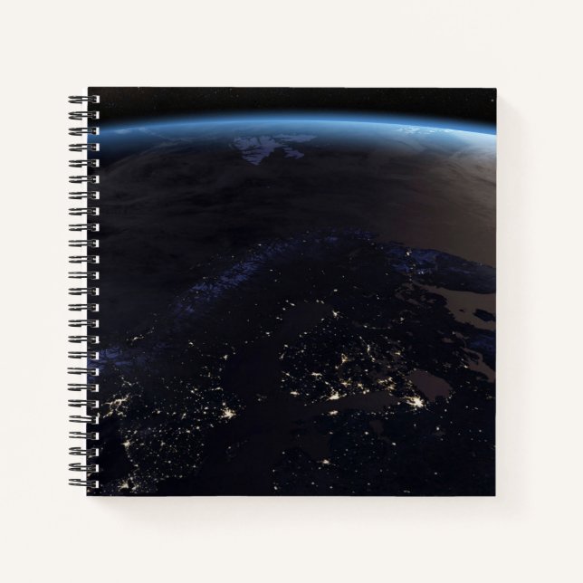 Nighttime Far Northern Europe Notebook (Front)
