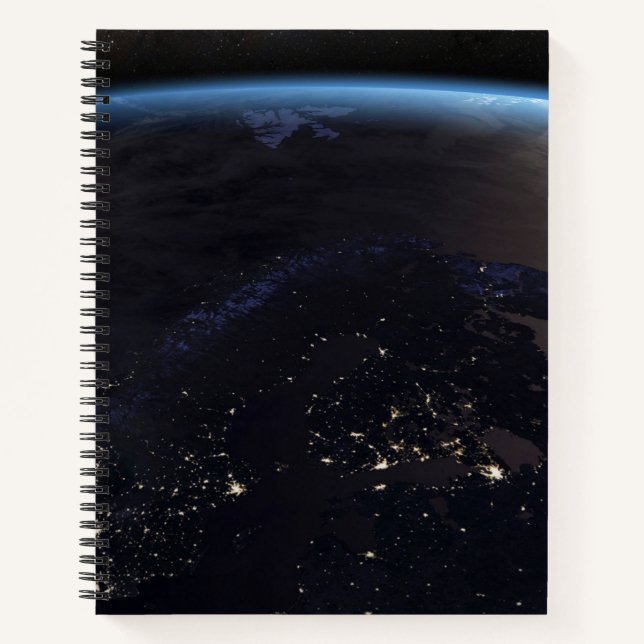 Nighttime Far Northern Europe Notebook (Front)