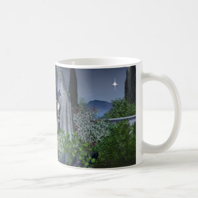 Nighttime Garden Fairy Coffee Mug (Right)