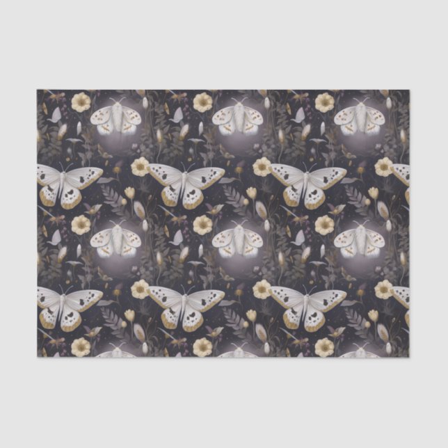 Nighttime Moths Tissue Paper (Front)