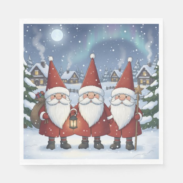 Nighttime Norway Nisse, Napkins (Front)