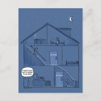 Nighttime Parenting Postcard